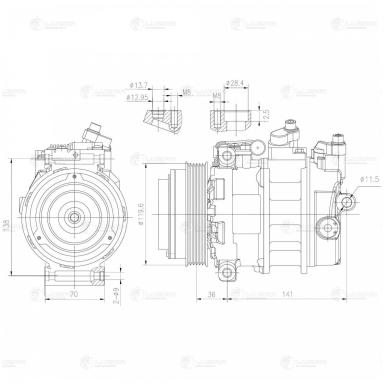 Компрессор кондиционера LCAC 1552