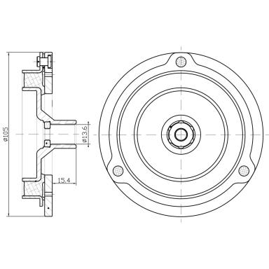 Пластина прижимная муфты компрессора кондиционера LCP 0107