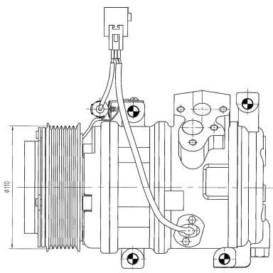 Компрессор кондиционера LCAC 1971