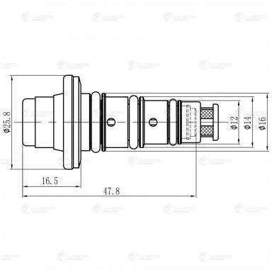 Клапан регулирующий компрессора кондиционера LCCV 1001