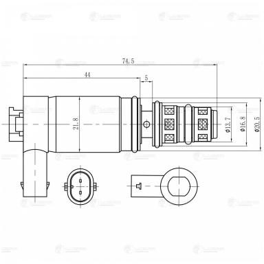 Клапан регулирующий компрессора кондиционера LCCV 2103