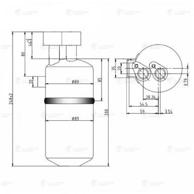 Ресивер-осушитель кондиционера LCR 0950