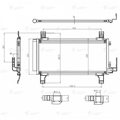 Радиатор кондиционера LRAC 2510