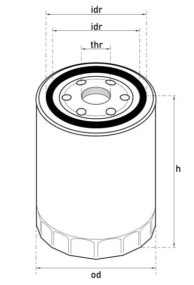 ФИЛЬТР МАСЛЯНЫЙ TTF2041