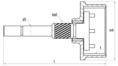 Дифференциал в сборе с бендиксом TT66272