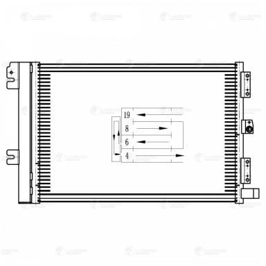 Радиатор кондиционера LRAC 0323