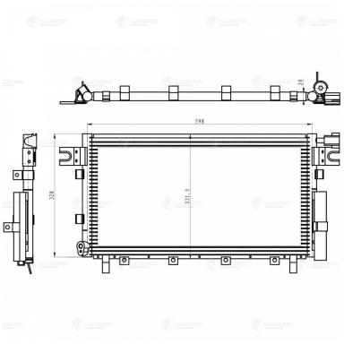 Радиатор кондиционера LRAC 3009