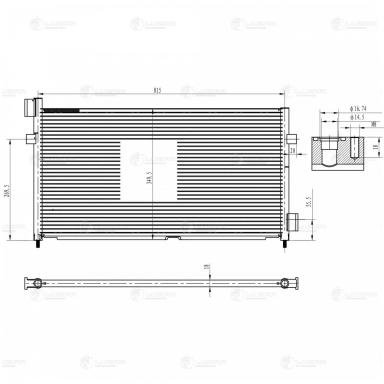 Радиатор кондиционера LRAC 1074