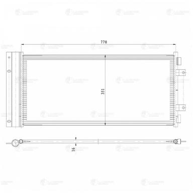 Радиатор кондиционера LRAC 0719