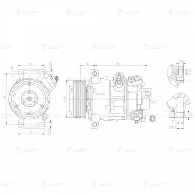 Компрессор кондиционера LCAC 0349