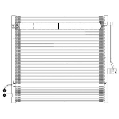 Радиатор кондиционера LRAC 15165