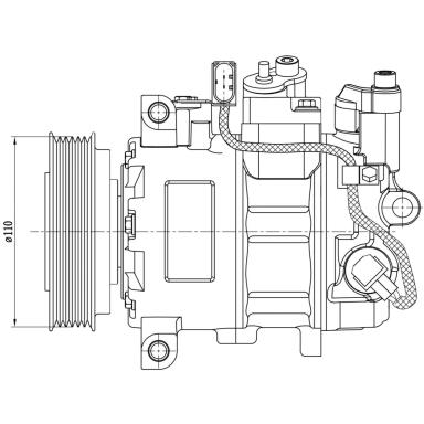 Компрессор кондиционера LCAC 1883