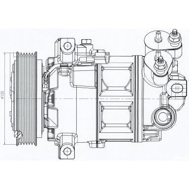 Компрессор кондиционера LCAC 3025