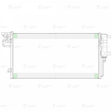 Радиатор кондиционера LRAC 1068