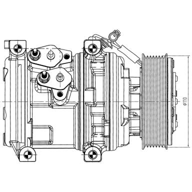 Компрессор кондиционера LCAC 0315