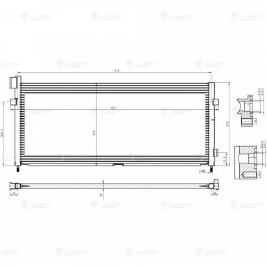 Радиатор кондиционера LRAC 1073