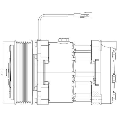 Компрессор кондиционера LCAC 0709