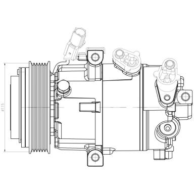 Компрессор кондиционера LCAC 0827