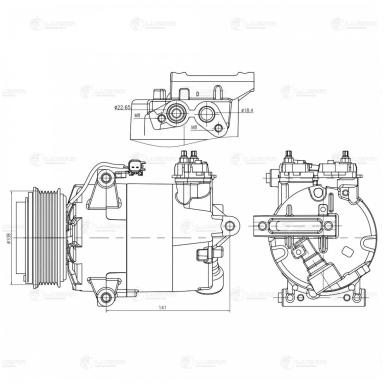 Компрессор кондиционера LCAC 1090