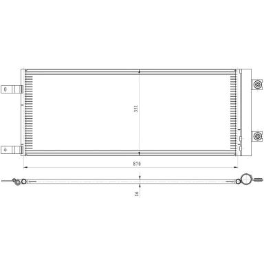 Радиатор кондиционера LRAC 2809