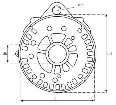 Крышка генератора задняя TT81913