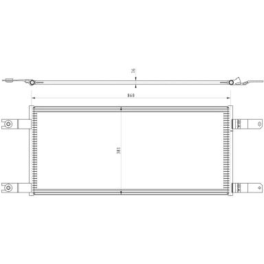 Радиатор кондиционера LRAC 2704