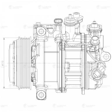 Компрессор кондиционера LCAC 1503