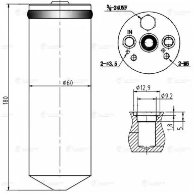 Ресивер-осушитель кондиционера LCR 1101