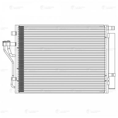 Радиатор кондиционера LRAC 0827