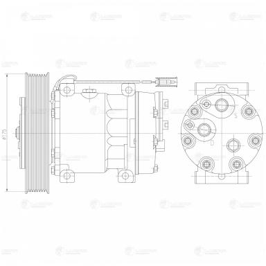 Компрессор кондиционера LCAC 1028