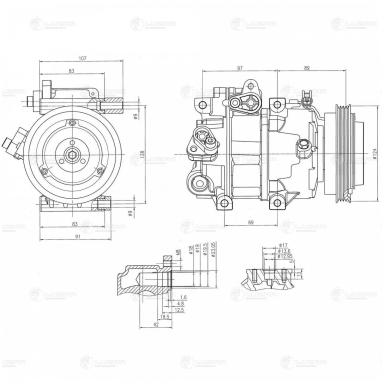 Компрессор кондиционера LCAC 0886