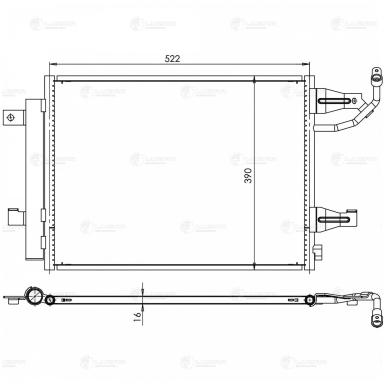 Радиатор кондиционера LRAC 1119