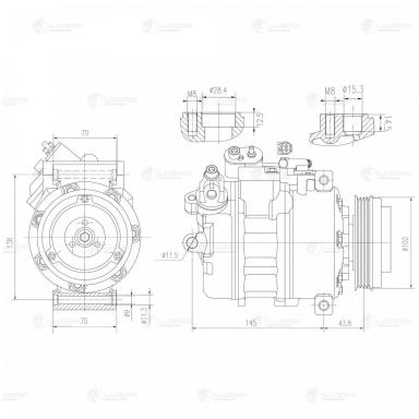 Компрессор кондиционера LCAC 2660