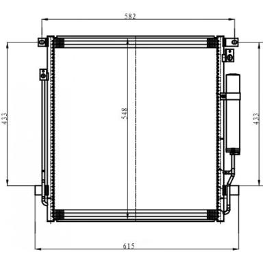 Радиатор кондиционера LRAC 11153
