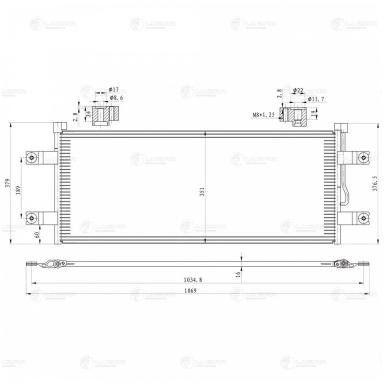 Радиатор кондиционера LRAC 1544