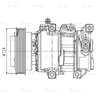 Компрессор кондиционера LCAC 0819