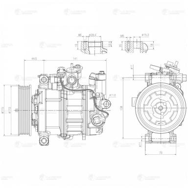 Компрессор кондиционера LCAC 2630