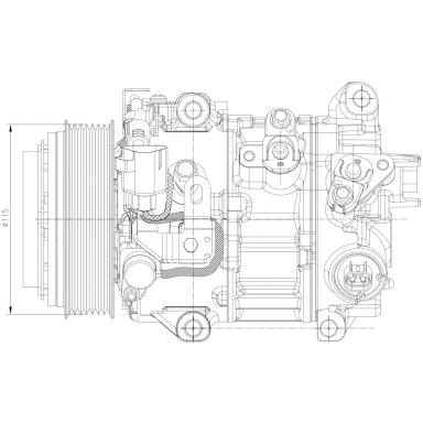 Компрессор кондиционера LCAC 1945