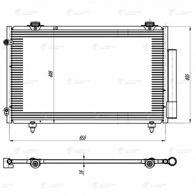 Радиатор кондиционера LRAC 3019