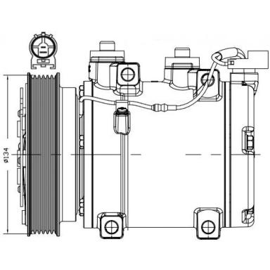 Компрессор кондиционера LCAC 1750