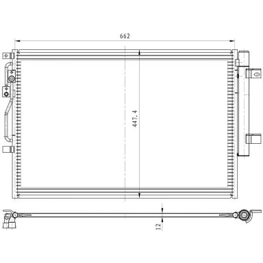 Радиатор кондиционера LRAC 3038