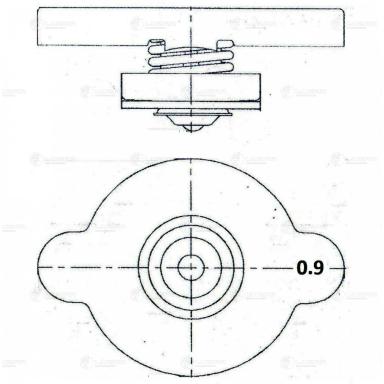 Крышка радиатора LL 0809